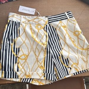 Ovi Women's High Waist Chain Print Shorts